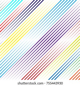 Abstract colorful Diagonal Striped Background . Vector parallel slanting, oblique lines texture