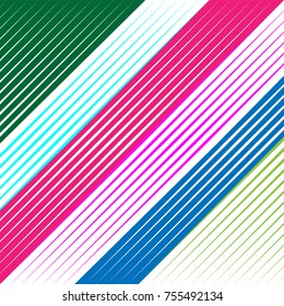 Abstract colorful Diagonal Striped Background . Vector parallel slanting, oblique lines texture