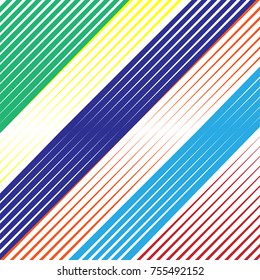 Abstract colorful Diagonal Striped Background . Vector parallel slanting, oblique lines texture