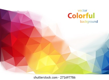 Resumen del fondo del vector en forma de diamante colorido