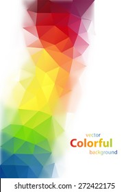 Abstract colorful diamond shaped vector background