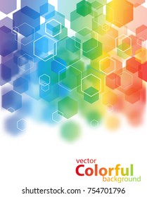 Abstract colorful diamond shaped vector background