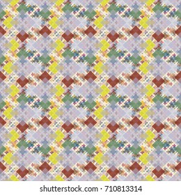 Abstract colorful diamonds seamless pattern for new background.