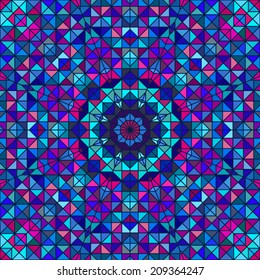 Abstract Colorful Digital Decorative Geometric Blue Pink Green Color Backdrop