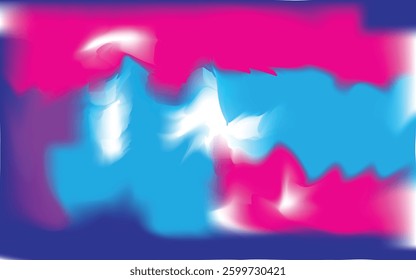 Abstract colorful digital painting effect created from gradient background of pink, blue and purple colors.