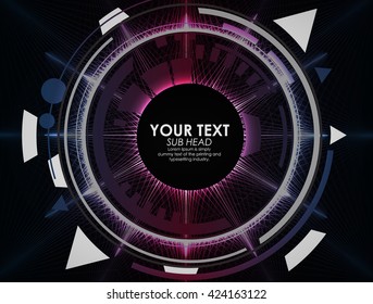 Abstract colorful digital technology background.