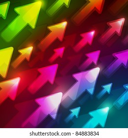 Abstract Colorful Direction Background