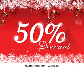 abstract colorful discount card vector illustration