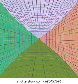 Abstract colorful distorted background. Vector illustration.
