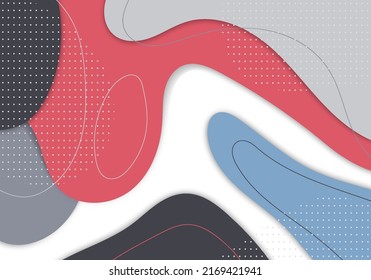 Abstract colorful doodle hand drawing design decorative template. Overlapping artwork design background. Vector