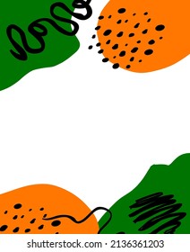 Abstract. Colorful doodle shapes background. Vector.