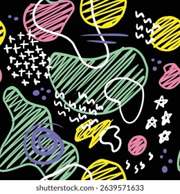 abstract colorful doodle vector set