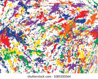 Abstract colorful dot background. Watercolor splash. Vector illustration.