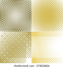 Abstract Colorful Dots Background. Set. Illustration