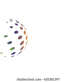 abstract colorful dots background for your text and logo