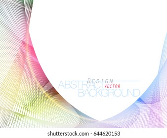 Abstract colorful dots style vector wallpaper on a white background
