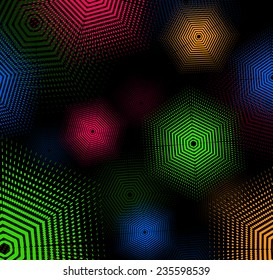 Abstract Colorful Dotted Background