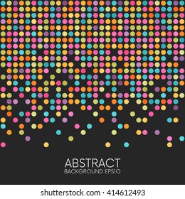 Abstract colorful dotted background. Easy to change colors.