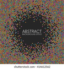 Abstract colorful dotted background. Easy to change colors.