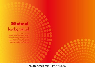 Abstract colorful dotted background with gradient for social networks. Space for text. Vector illustration in trendy minimalist style