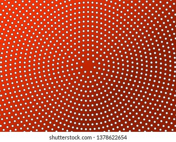 Abstract colorful dotted background. Halftone radial pattern. Vector