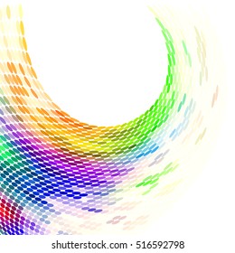 Abstract colorful dotted lines background. Minimal concept background. Ideal for cover designs, especially artistic & and beauty concept works.