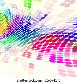 Abstract colorful dotted lines background. Minimal concept background. Ideal for cover designs, especially artistic & and beauty concept works.