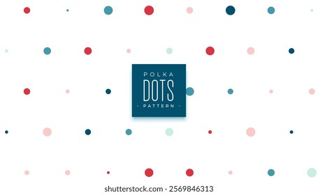 abstract colorful dotted pattern banner in polka style vector