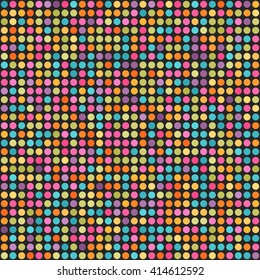 Abstract colorful dotted seamless background. Easy to change colors.