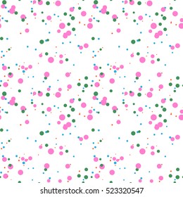 Color abstracto, patrón impecable. Patrón geométrico redondo sin fisuras sobre fondo blanco. Patrón geométrico infinito. Ilustración vectorial. 