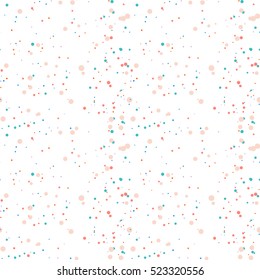 Abstract colorful dotted seamless pattern. Round geometric seamless pattern on white background. Infinity geometrical pattern. Vector illustration. 