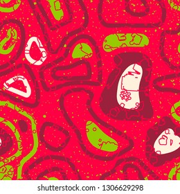 Abstract colorful draw lines and scribble lines textures background. Creative colourful nice brush strokes and hand drawn for your design. Vector illustration