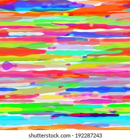 Abstract Colorful Drip Seamless Pattern. Vector