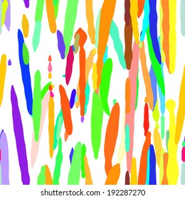 Abstract Colorful Drip Seamless Pattern. Vector