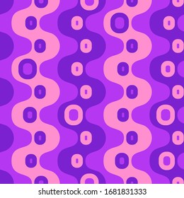 Abstract colorful drops. Flat, simple geometric design. Vector spotty seamless pattern for textile, wallpaper, wrapping paper, prints, fabric, web background or another accent etc.