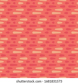 Abstract colorful drops. Flat, simple geometric design. Vector spotty seamless pattern for textile, wallpaper, wrapping paper, prints, fabric, web background or another accent etc.