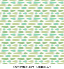 Abstract colorful drops. Flat, simple geometric design. Vector spotty seamless pattern for textile, wallpaper, wrapping paper, prints, fabric, web background or another accent etc.