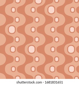 Abstract colorful drops. Flat, simple geometric design. Vector spotty seamless pattern for textile, wallpaper, wrapping paper, prints, fabric, web background or another accent etc.