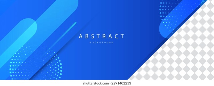 Resumen de color azul dinámico elegante diseño geométrico vectorial