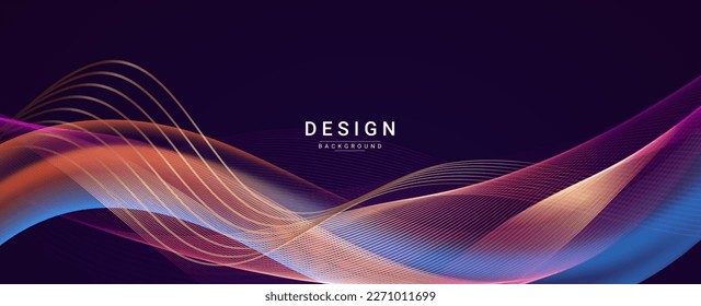 Resumen de color dinámico elegante diseño geométrico de fondo vector