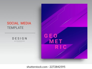 Abstract colorful dynamic elegant geometric design background vector