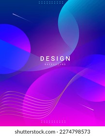Abstract colorful dynamic elegant geometric design background vector