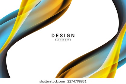 Abstract colorful dynamic elegant geometric design background vector