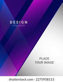 Abstract colorful dynamic elegant geometric design background vector