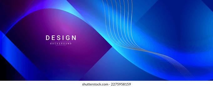 Resumen de color dinámico elegante diseño geométrico de fondo vector