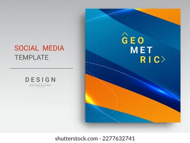 Abstrakter, bunter, dynamisch, eleganter, geometrischer Hintergrund