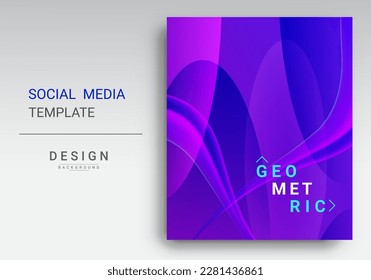 Abstract colorful dynamic elegant geometric design background vector
