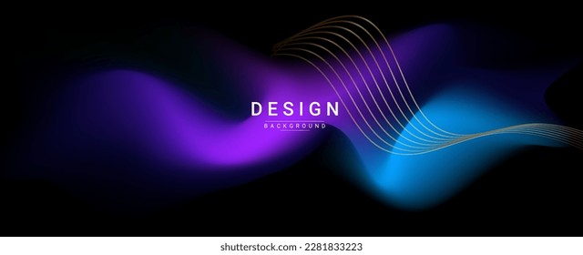 Abstract colorful dynamic elegant geometric design background vector