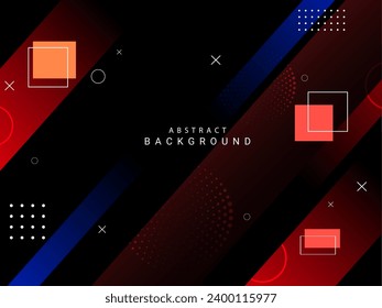 Abstract colorful dynamic elegant geometric design background vector