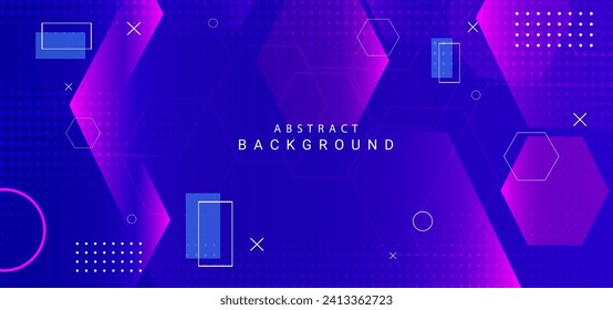 Abstract colorful dynamic elegant geometric design background vector